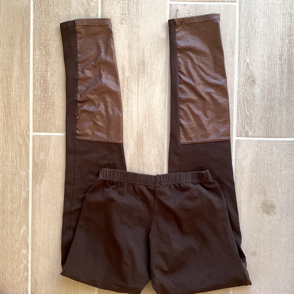 ✨ CALZENDONIA Italian leggings leather design - Picture 3 of 5